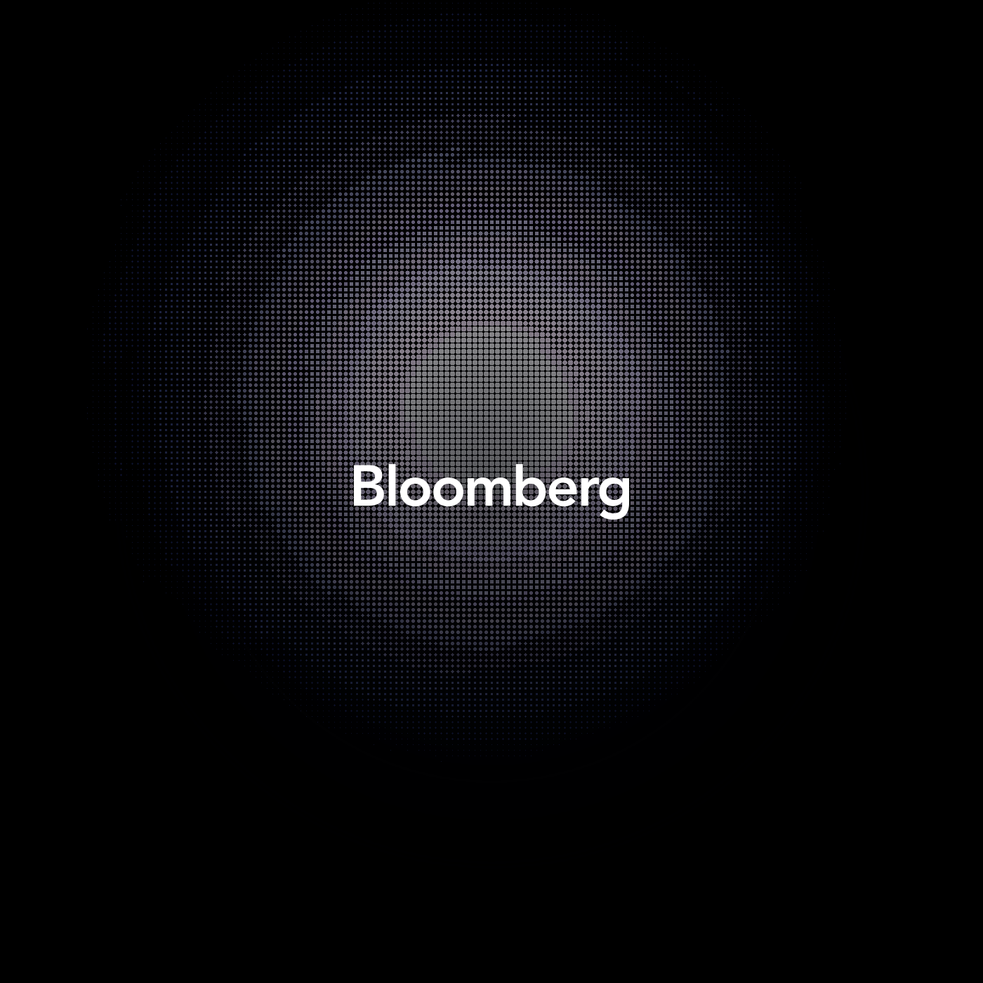 Bloomberg wordmark over an abstract halftone backdrop.